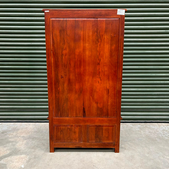 Jupiter Bookcase Mango Wood Cabinet - Ex Display