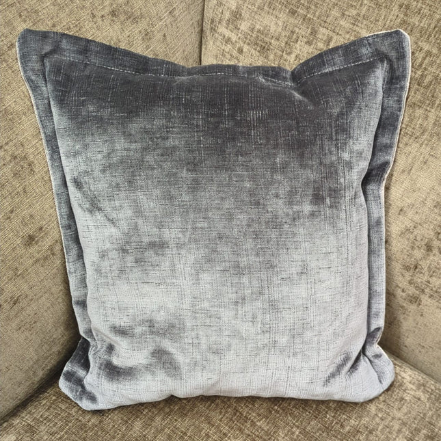 Hepburn 40cm x 40cm Scatter Cushion in Kairo Charcoal - Clearance