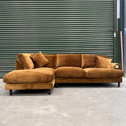 Dopamine Left Hand Facing Chaise in Opulence Bronze - Ex Display
