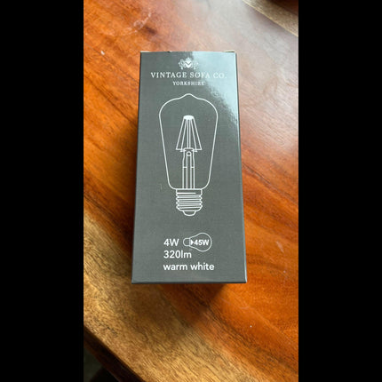 Vintage LED Filament Bulb - 4W Dimmable E27 Edison Light Bulb (1 Pack)