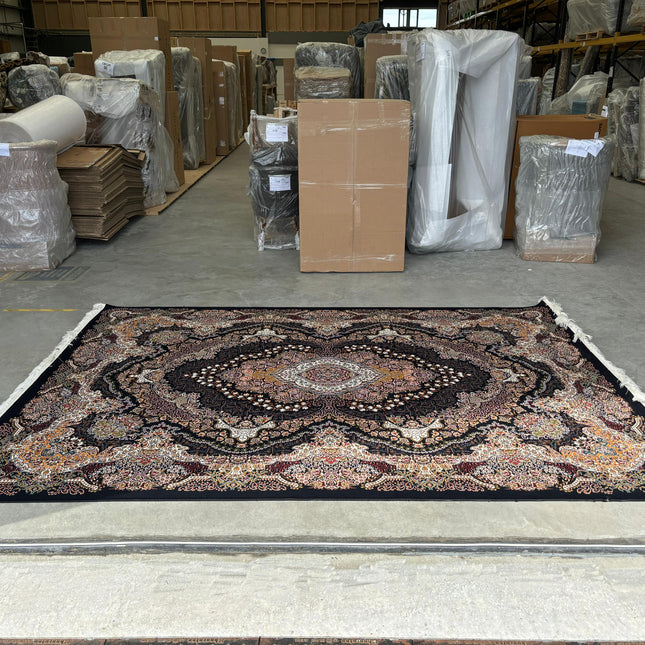 Rug Kian (King)  (2.5 x 3.5m) Black- Clearance