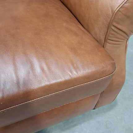 Benji 2 Seater in Brandy Leather-  Ex Display