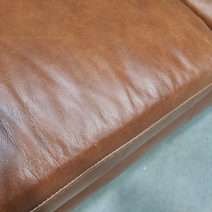 Benji 2 Seater in Brandy Leather-  Ex Display