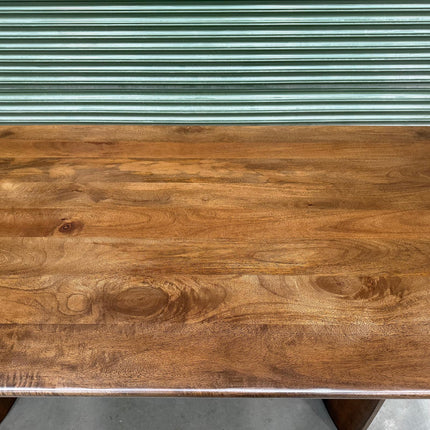 Small Wooden Ranch Dining Table - Ex Display