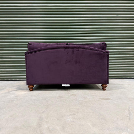 Bugsby in Plush Velvet 2 Seater Purple Plum - Ex Display 2