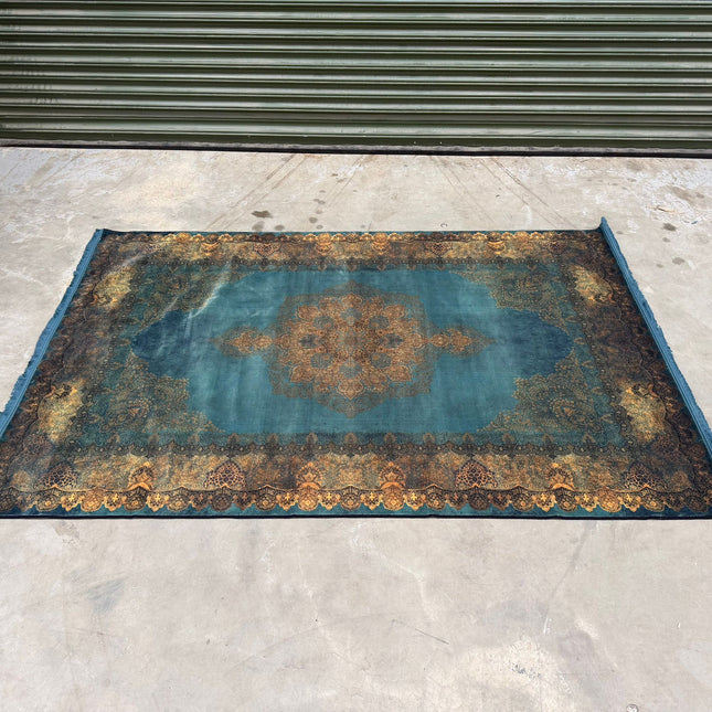 Rug Distressed Teal Small - Factory Seconds