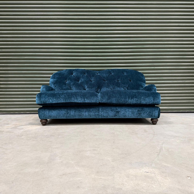 Pudding 3 Seater Sofa in Kairo Teal Velvet - Ex Display