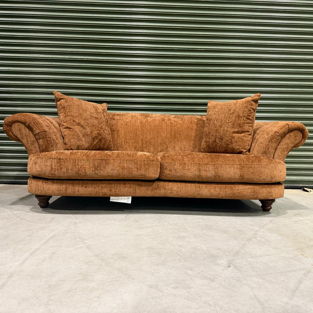 Oliver 4 Seater in Brown Rust Velvet - Ex Display