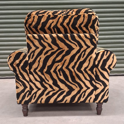 Dopamine Armchair in Zebra Gold- Factory Seconds