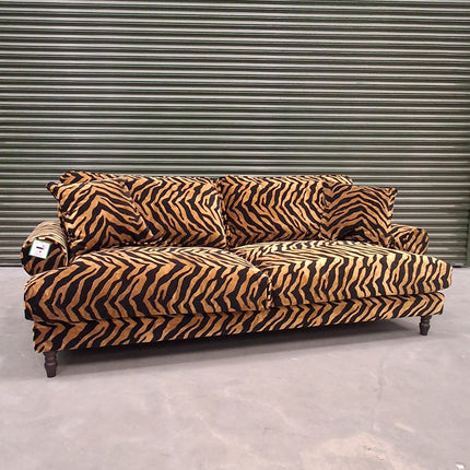 Dopamine 4 Seater Sofa in Zebra Gold - Factory Seconds
