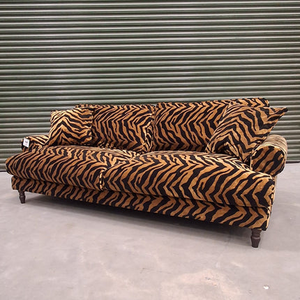 Dopamine 4 Seater Sofa in Zebra Gold - Factory Seconds