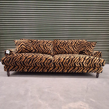 Dopamine 4 Seater Sofa in Zebra Gold - Factory Seconds