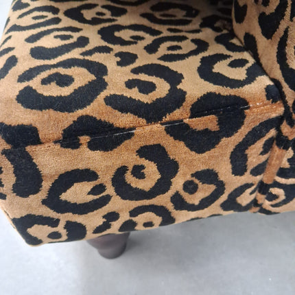 Dopamine 2 Seater Sofa in Leopard Gold Velvet- Factory Seconds