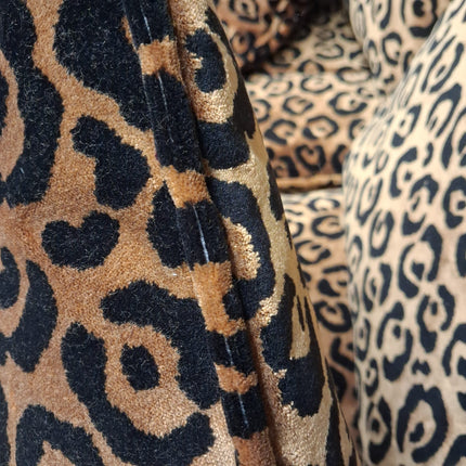 Dopamine 2 Seater Sofa in Leopard Gold Velvet- Factory Seconds
