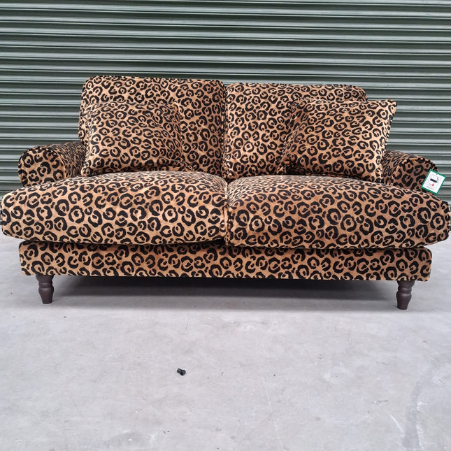 Dopamine 2 Seater Sofa in Leopard Gold Velvet- Factory Seconds