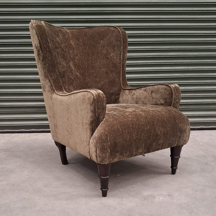 Empire Chair in Derwent Olive Velvet - Clearance