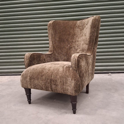 Empire Chair in Derwent Olive Velvet - Clearance