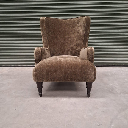 Empire Chair in Derwent Olive Velvet - Clearance