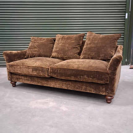 Bugsby 3 Seater in Sunshine Bronze Velvet - New