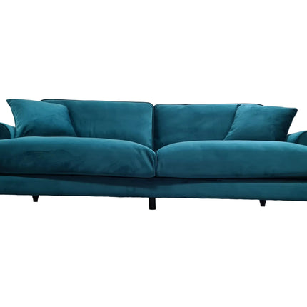 Dopamine 4 Seater in Plush New Teal Velvet - Clearance