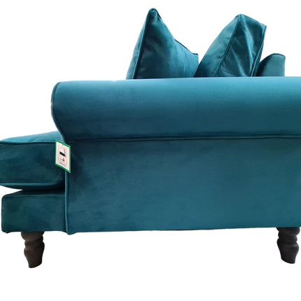 Dopamine 4 Seater in Plush New Teal Velvet - Clearance
