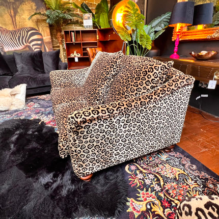 Bugsby 2 Seater Sofa in Leopard Cream - Ex Display