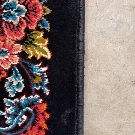 Extra Large Rug Black Moonflower - Ex Display