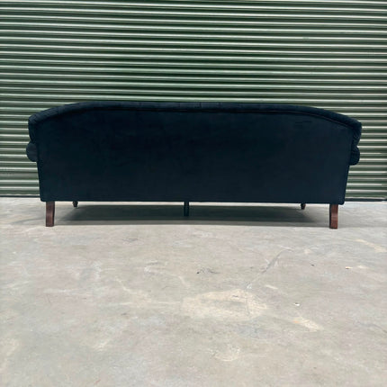 Mayfair 4 Seater in Black Ebony Plush Velvet - Ex Display