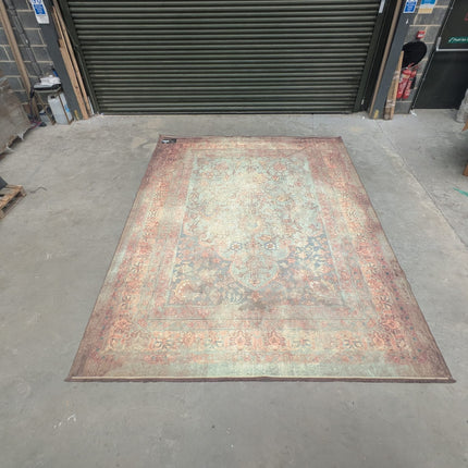 Extra Large Rug Distressed Moss Green - Ex Display