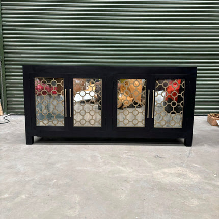 Regent Noir 4 Door Wooden Sideboard Cabinet - Ex Display