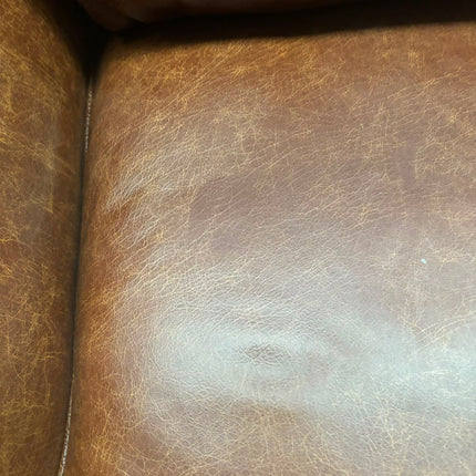 Charles 3 Seater Sofa in Cuba Tan Leather - Ex Display