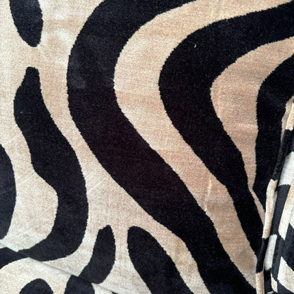 Dopamine 3 Seater Sofa in Zebra Cream Stripe - Ex Display