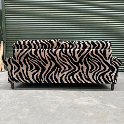Dopamine 3 Seater Sofa in Zebra Cream Stripe - Ex Display