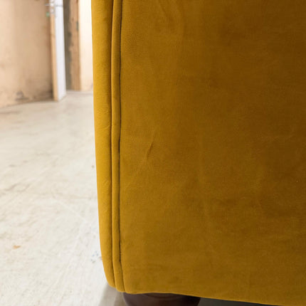 Bugsby 2 Seater Sofa in Plush Mustard Velvet - Ex Display