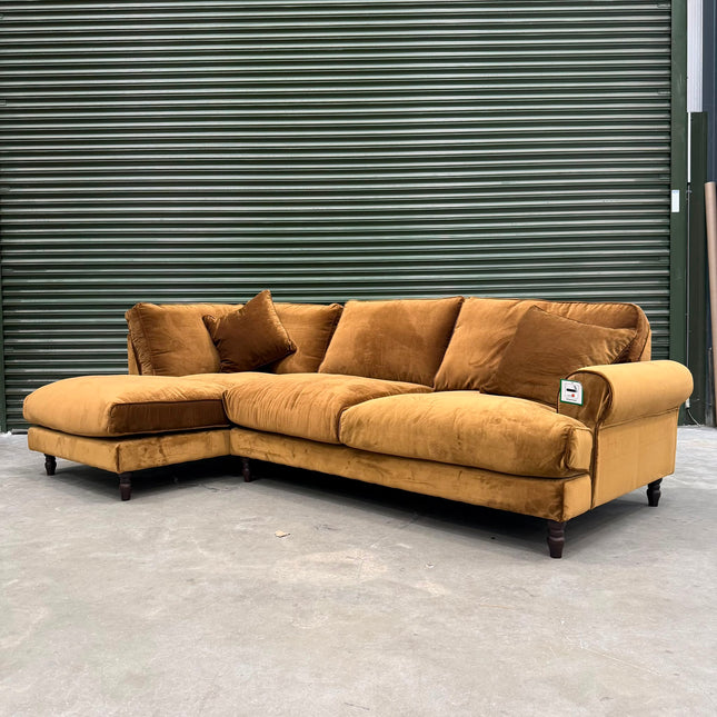 Dopamine Left Hand Facing Chaise in Opulence Bronze - Ex Display