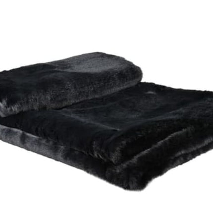 Throw Faux Fur in Jet Black
