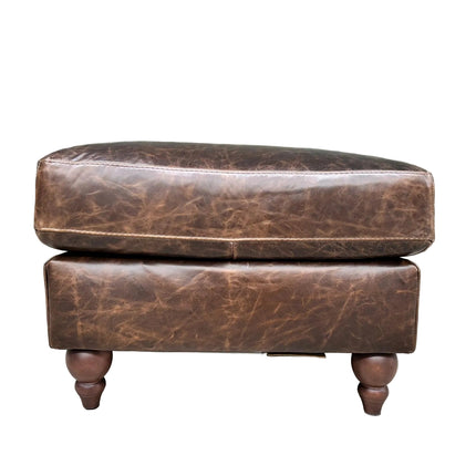 Benji Footstool in Leather