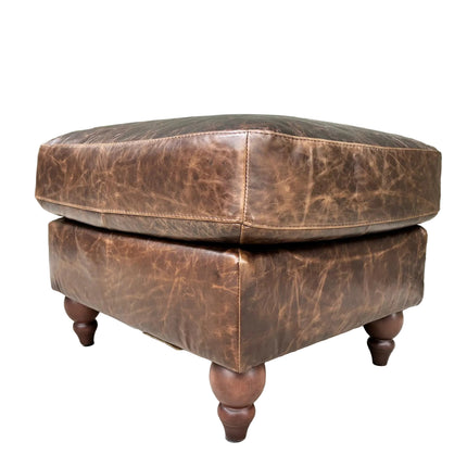 Benji Footstool in Leather