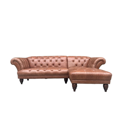 Oskar Italia Chesterfield in Arena Leather