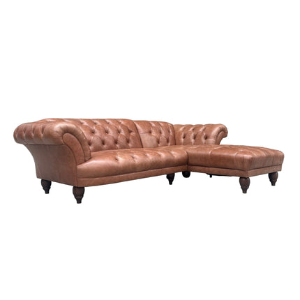Oskar Italia Chesterfield in Arena Leather