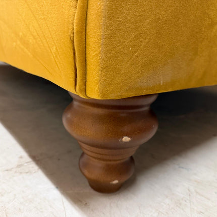 Bugsby 2 Seater Sofa in Plush Mustard Velvet - Ex Display