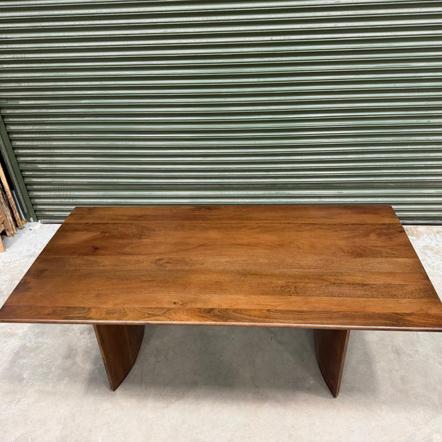 Small Wooden Ranch Dining Table - Ex Display