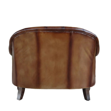 Regent Chesterfield in Hand Antiqued Buffalo Leather - (Various Sizes) - New