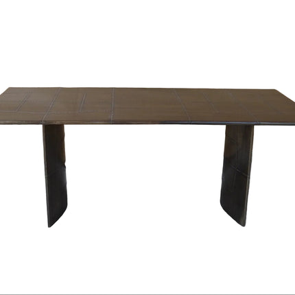 Timothy Aviator Dining Table with Antique Brass Finish - (Various Sizes) - New