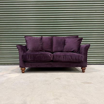 Bugsby in Plush Velvet 2 Seater Purple Plum - Ex Display 2
