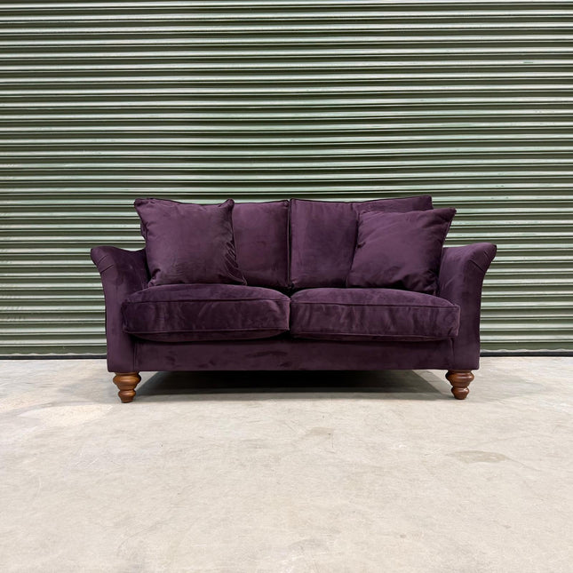 Bugsby in Plush Velvet 2 Seater Purple Plum - Ex Display 2
