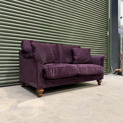 Bugsby in Plush Velvet 2 Seater Purple Plum - Ex Display 2