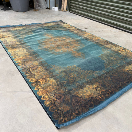 Rug Distressed Teal Small - Factory Seconds
