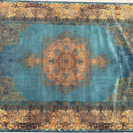Rug Distressed Teal Small - Factory Seconds