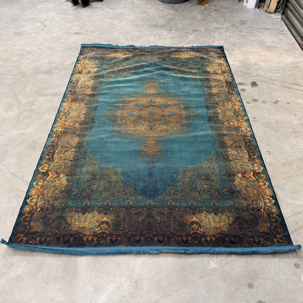 Rug Distressed Teal Small - Factory Seconds